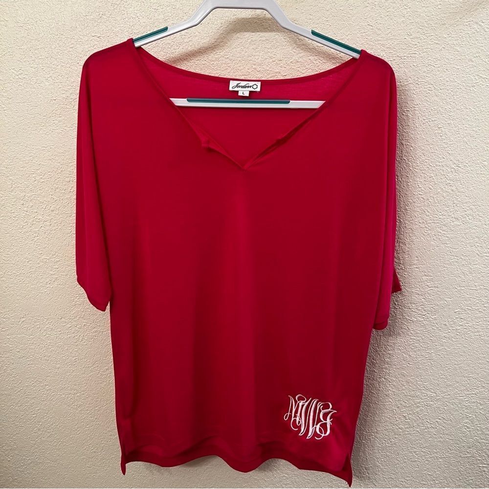 Red Ladies Top by Jordann (Size Large)